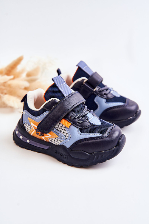 Dziecięce Lekkie Buty Sportowe Granatowe Mobby