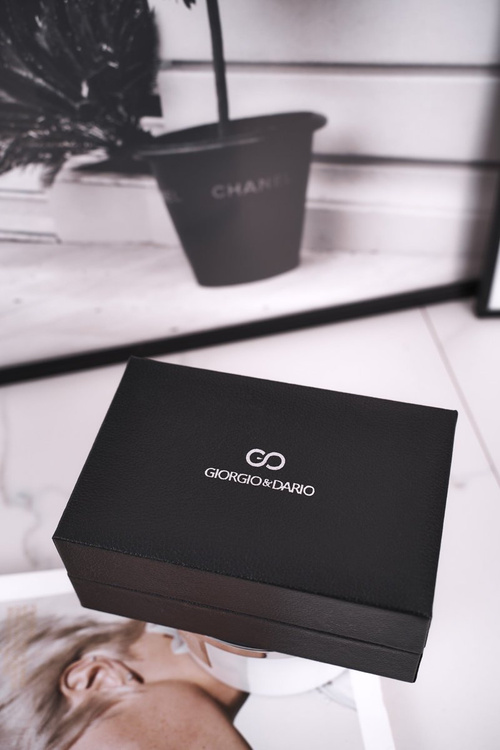 Zestaw Zegarek Bransoletka Naszyjnik Giorgio&Dario Złoty Coin