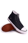 Męskie Klasyczne Wysokie Trampki BIG STAR DD174249 Czarne