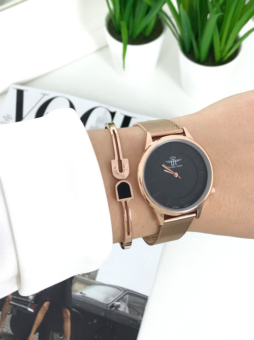 Damski Zegarek Michael John Sceptre Czarna Tarcza