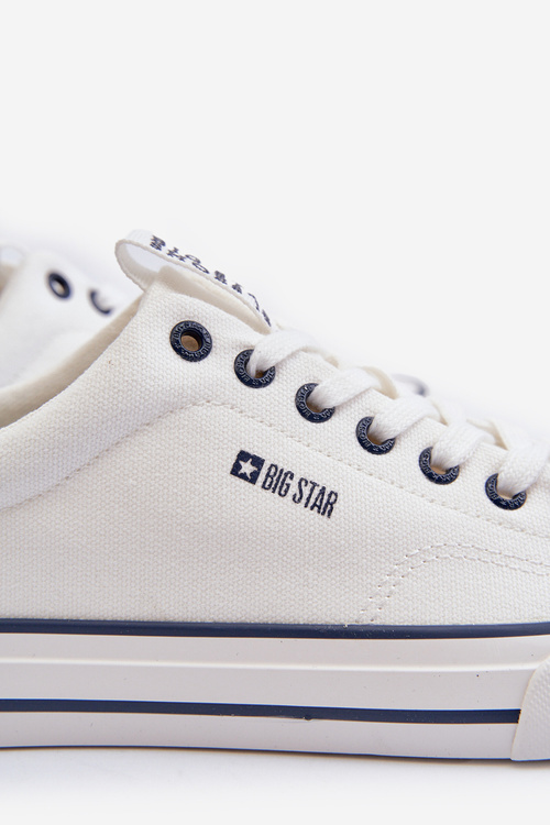 Męskie Niskie Trampki Big Star NN174004 Białe