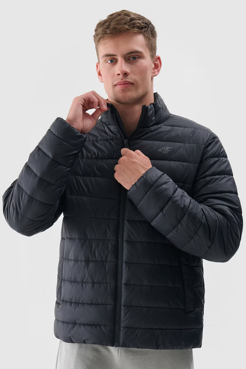 Kurtka Puchowa Męska Z Syntetycznym Wypełnieniem 4F 4FWAW24TDJAM483-20S Czarna