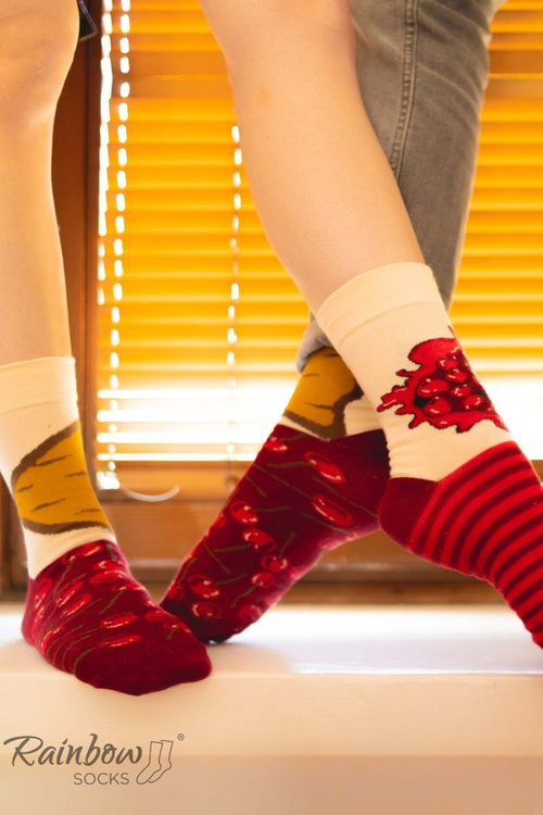 Skarpetki Rainbow Socks Sernik Nowojorski Z Wiśnią 1 Para