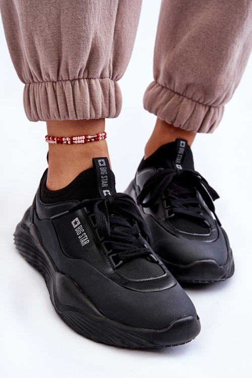 Damskie Sneakersy Memory Foam System Big Star LL274419 Czarne