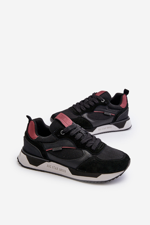 Sneakersy Męskie Memory Foam System Big Star NN174350 Czarne