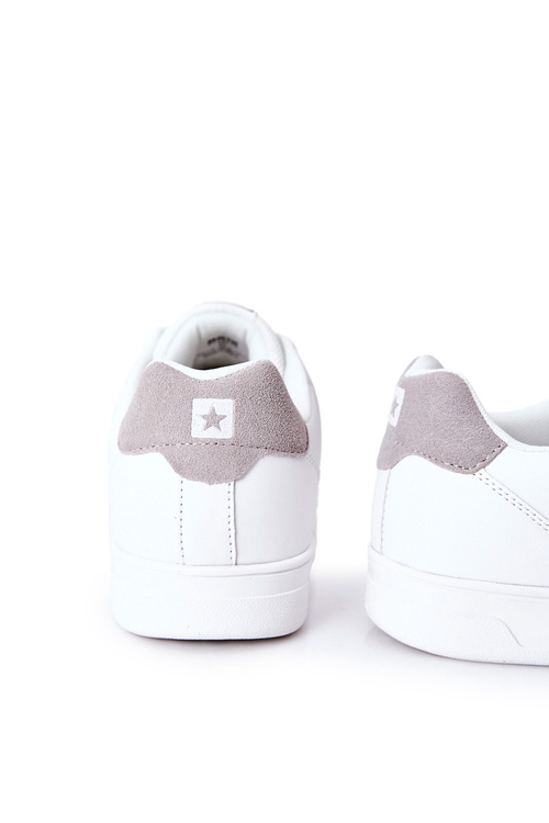 Skórzane Tenisówki Memory Foam Big Star II174170 Białe