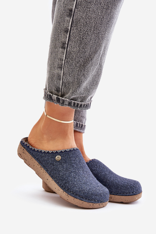 Obuwie Domowe Kapcie Damskie Inblu ED000018 Grnatowe