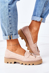 Zamszowe Mokasyny Lewski Shoes 3053 Cappuccino