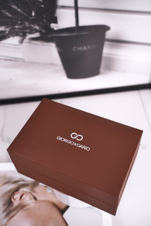 Zestaw Zegarek Bransoletka Naszyjnik Giorgio&Dario Złoty Veronica