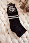 Damskie Bawełniane Skarpety Za Kostkę Czarne