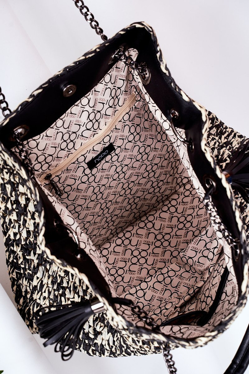 Pleciona Torebka Shopper NOBO XG0010 Czarna