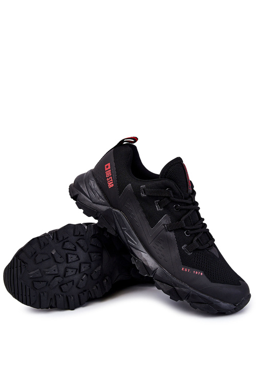 Męskie Buty Sportowe Memory Foam Big Star KK174109 Czarne