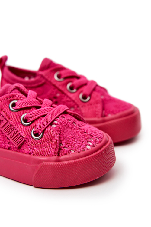 Trampki Ażurowe Big Star JJ374015 Różowe