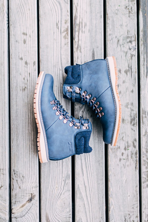 Męskie Botki Trapery Big Star Granatowe EE174403