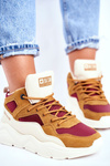 Damskie Sportowe Buty Sneakersy Big Star GG274646 Beżowe 
