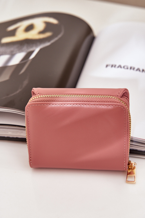 Portfel Damski Z Eko Skóry Różowy Congaia