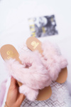 Damskie Klapki Z Futerkiem Lu Boo Różowe