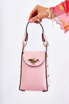 Mała Damska Torebka Z Ozdobą Różowa Ellies