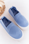 Dziecięce Wsuwane Tenisówki Slip-On Big Star HH374108 Niebieskie