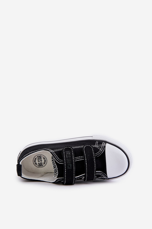 Trampki Dziecięce Na Rzepy Big Star OO374008 Czarne