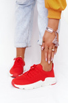 Damskie Sportowe Buty Slip-on Big Star DD274580 Czerwone
