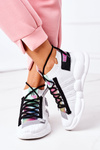 Damskie Sportowe Buty Sneakersy Białe Bubble Tea