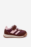 Dziecięce Sneakersy Buty Sportowe Na Rzep Brązowe Viona