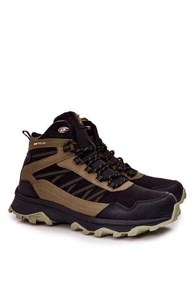 Wysokie Buty Sportowe Wiązane Khaki Deepmark