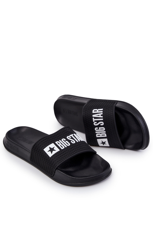 Męskie Klapki Big Star JJ174505 Czarne