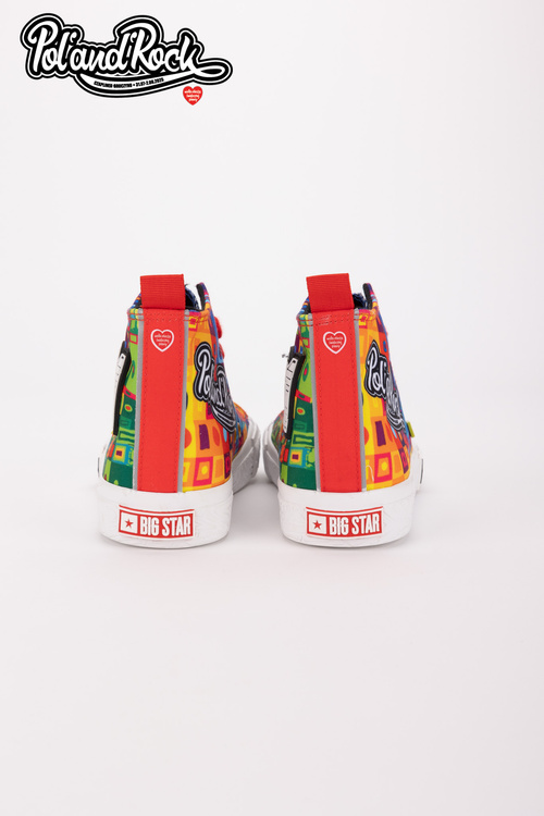 Trampki Pol'and'Rock Festival X Big Star SS174504 Zielono-Żółte