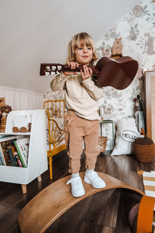 Dziecięce Sportowe Buty Na Rzep Białe Airy