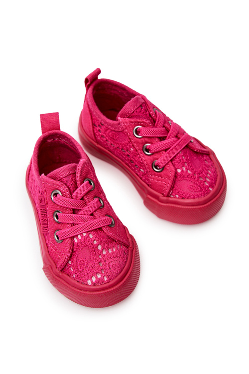 Trampki Ażurowe Big Star JJ374015 Różowe