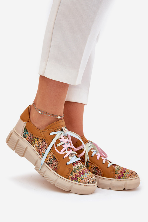 Damskie Skórzane Półbuty Maciejka 05850-29 Multikolor