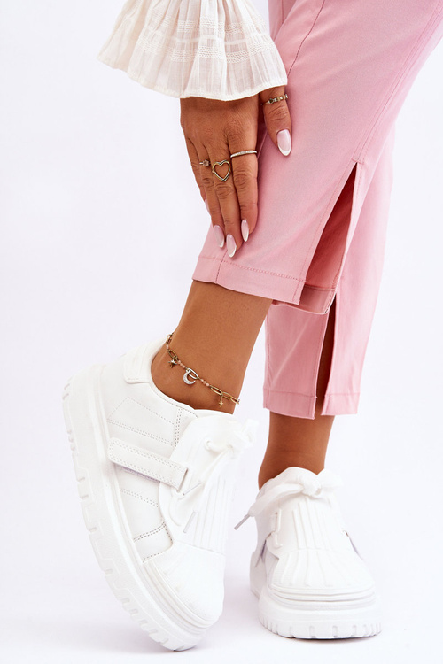 Damskie Modne Sportowe Buty Białe Genesis