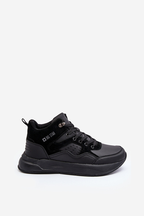 Ocieplane Buty Sportowe Męskie Czarne Big Star MM174161