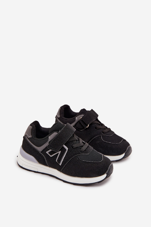 Buty Sportowe Sneakersy Dziecięce Na Rzep Czarne Galisse