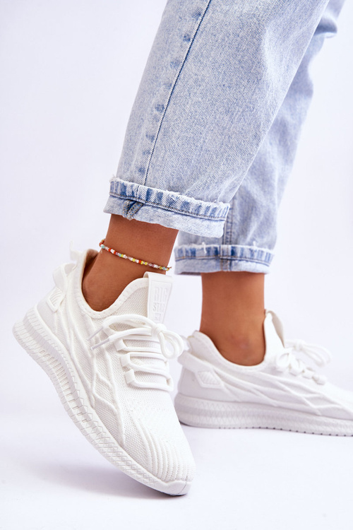 Damskie Wsuwane Sneakersy Big Star LL274712 Białe