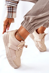 Damskie Sportowe Buty Sneakersy Beżowe Dreams