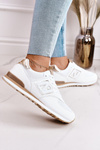 Damskie Sportowe Buty Sneakersy Biało-Złote Last Minute