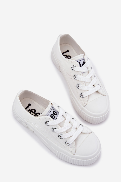 Dziecięce Młodzieżowe Trampki LEE ISLA C LOW JR 50251058 Białe