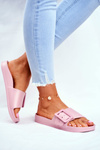 Klapki Damskie Big Star z Klamrą Różowe FF274A387