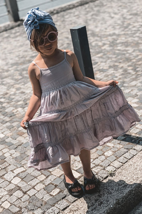 Dziecięce Sandały Ze Ściągaczem Czarne Bubble Gum