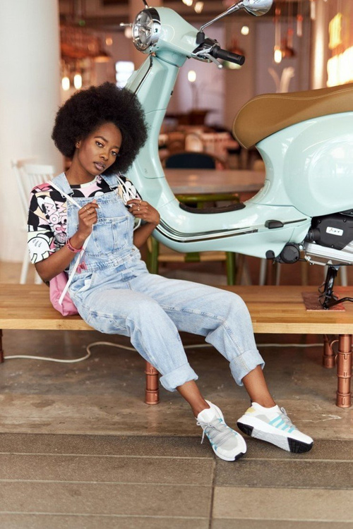 Damskie Sportowe Buty Memory Foam Big Star HH274531 Biało-Szare