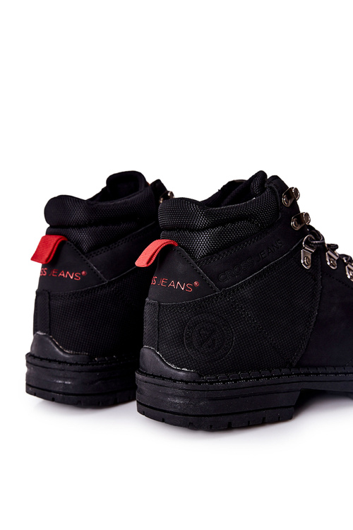 Męskie Buty Trekkingowe Cross Jeans EE1R4028C Czarne