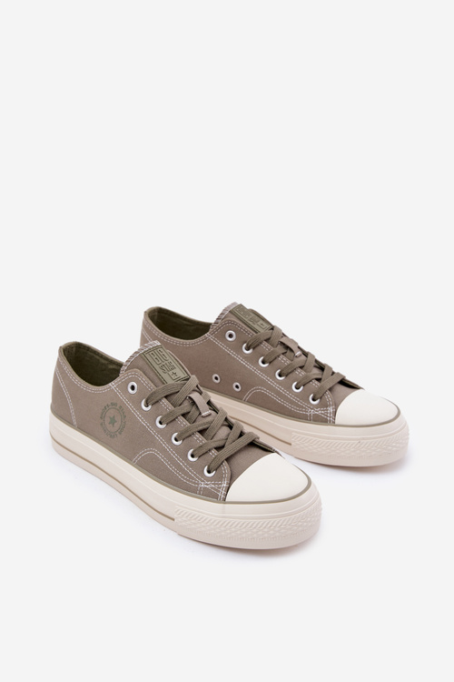 Trampki Męskie Na Platformie Big Star RR174325 Zielone