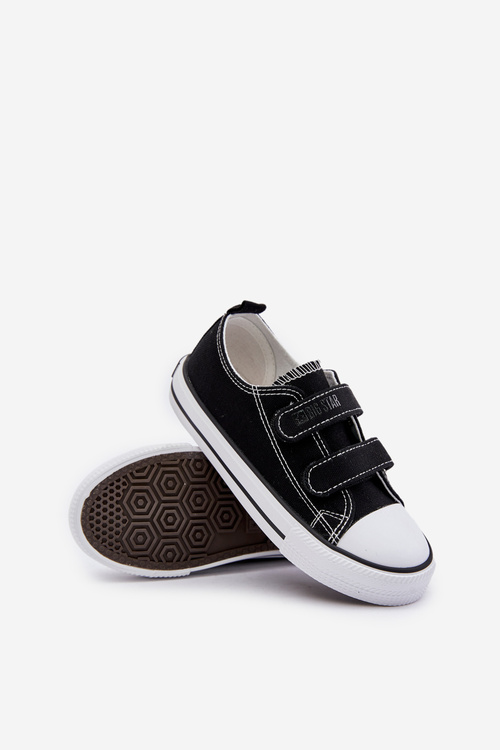 Trampki Dziecięce Na Rzepy Big Star OO374008 Czarne