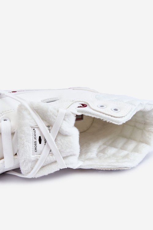 Damskie Wysokie Trampki Cross Jeans KK2R4060C Białe