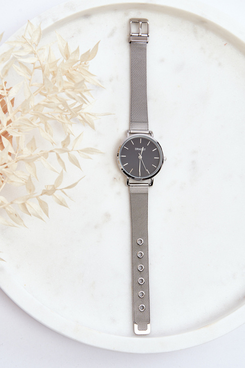 Damski Zegarek Na Bransolecie Ernest E97280 Srebrny