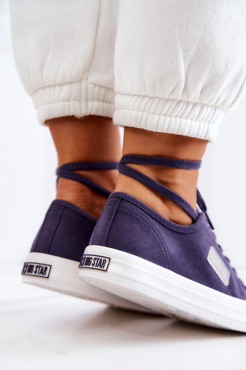 Klasyczne Damskie Trampki BIG STAR JJ274494 Granatowe