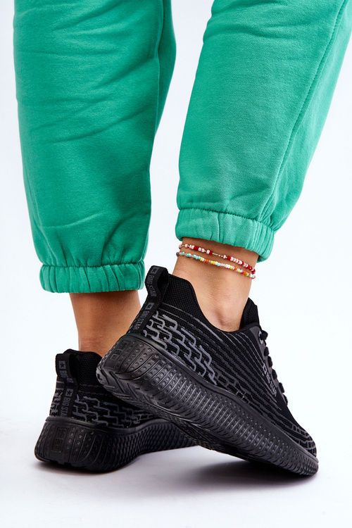 Damskie Siateczkowe Buty Sportowe Memory Foam System Big Star LL274662 Czarne